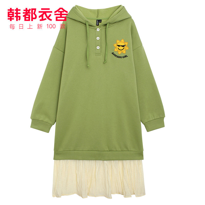 韩都衣舍2020春新款韩版bf风卫衣 韩都衣舍嗒嗒连衣裙