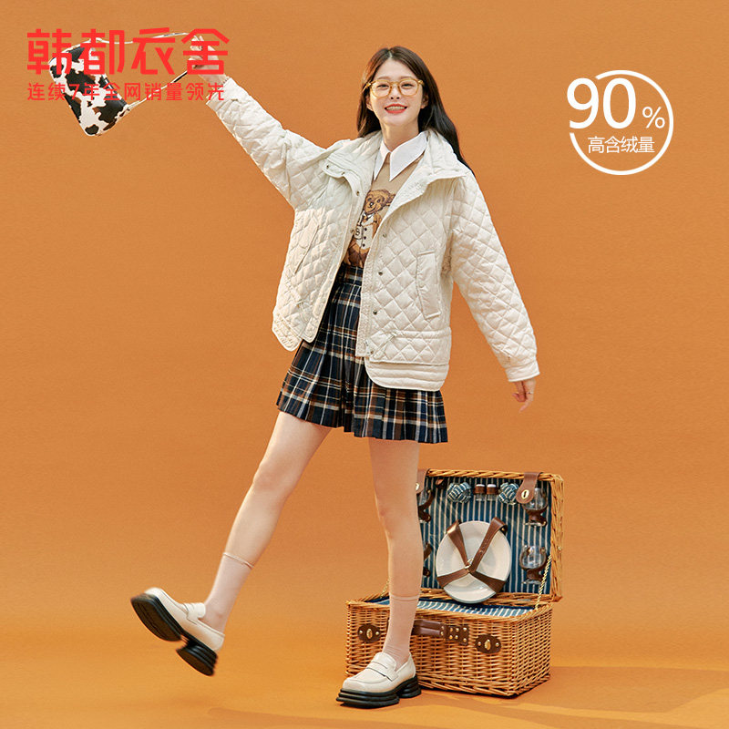 韩都衣舍2021年秋冬新款流行羽绒服 韩都衣舍羽绒服