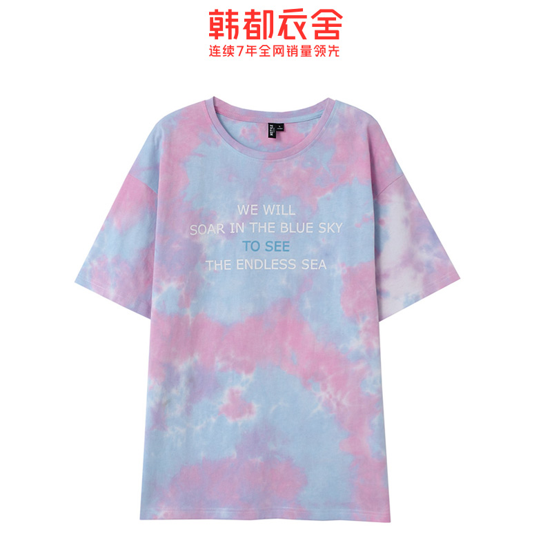  韩都衣舍秀衣莲T恤