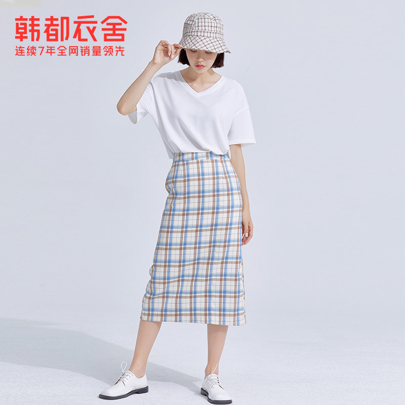 韩都衣舍2020夏新网红ins潮女t恤 韩都衣舍秀衣莲T恤