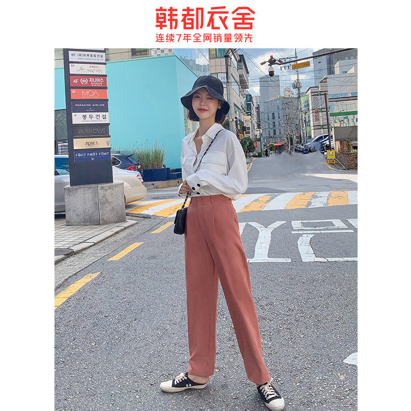 韩都衣舍旗舰店2020秋装新款休闲裤 韩都衣舍敏丽休闲裤