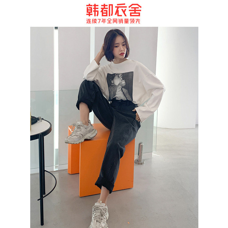 韩都衣舍2020秋装新款韩版牛仔裤 韩都衣舍敏丽牛仔裤