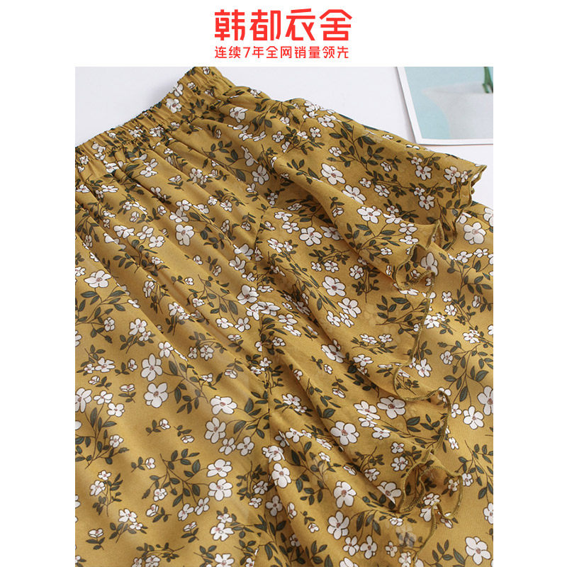 韩都衣舍2020夏装新款雪纺半身裙 韩都衣舍锦鑫通达半身裙
