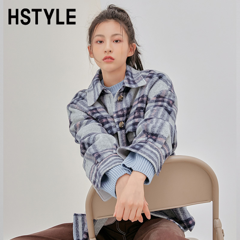  韩都衣舍毛呢外套