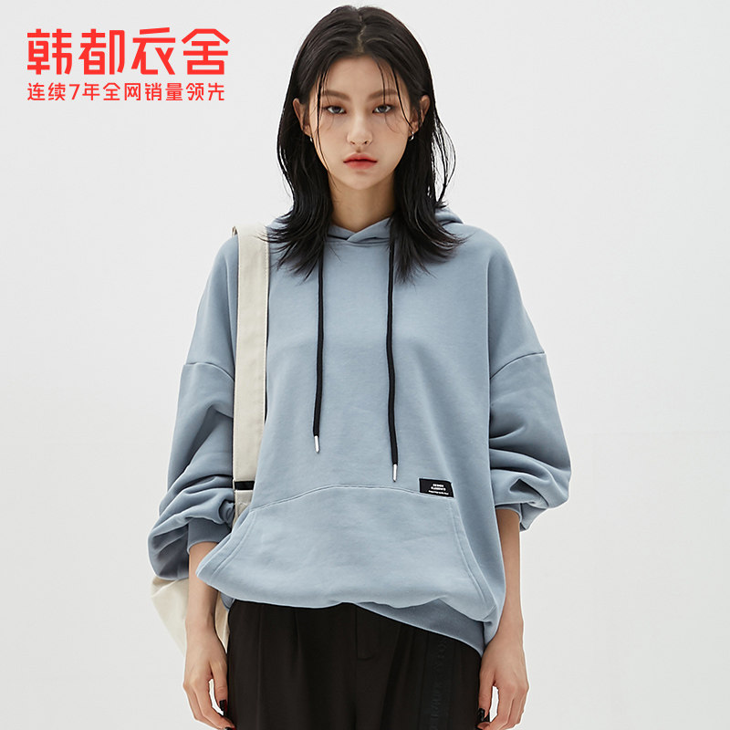 韩都衣舍2020秋装新款韩版字母卫衣 韩都衣舍锦鑫通达卫衣/绒衫