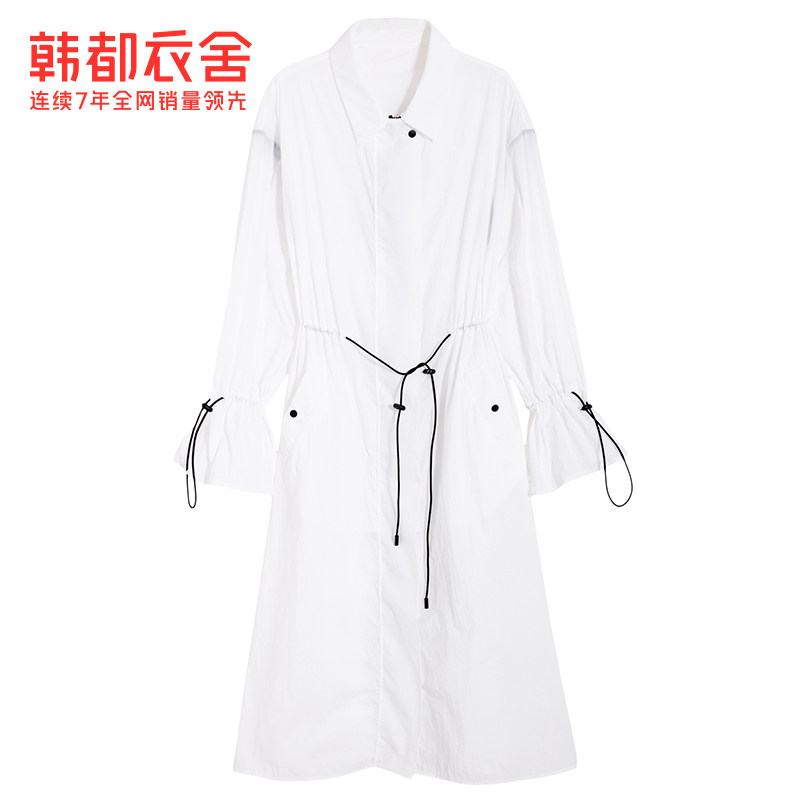 韩都衣舍中长款防晒外套2022防晒服 韩都衣舍短外套