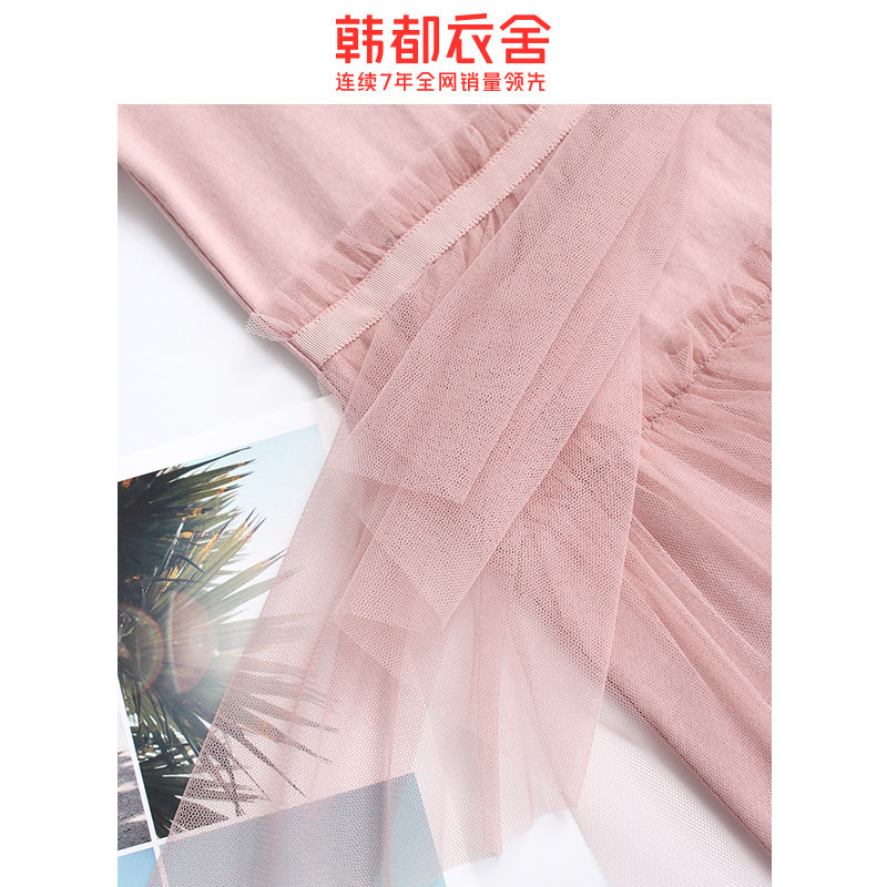 韩都衣舍旗舰店2020女装网纱仙女裙 韩都衣舍锦鑫通达连衣裙