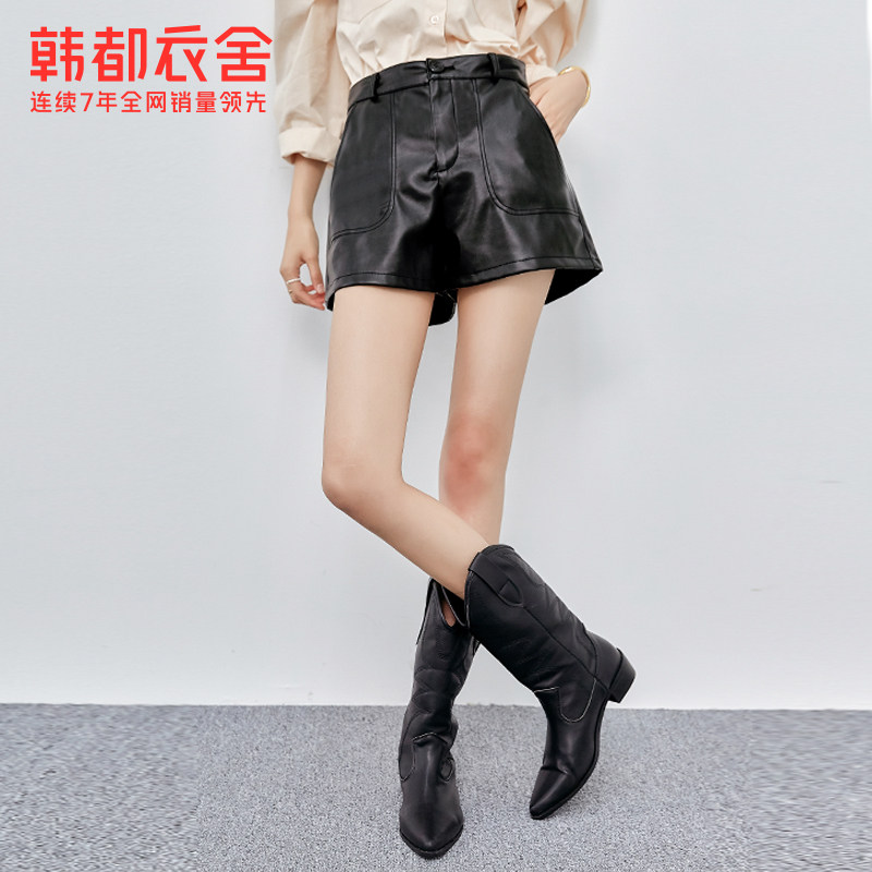 【iu同款】韩都衣舍2020秋装新款短裤 韩都衣舍休闲裤