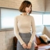 Quần áo Handu nửa cổ áo len cao cổ 2019 mùa thu mới của phụ nữ phiên bản Hàn Quốc của áo len mỏng trùm đầu - Áo / áo thun Áo / áo thun