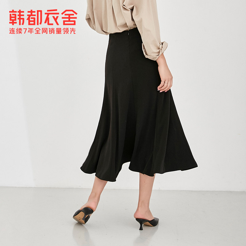 韩都衣舍2020秋装新款高腰秋半身裙 韩都衣舍半身裙