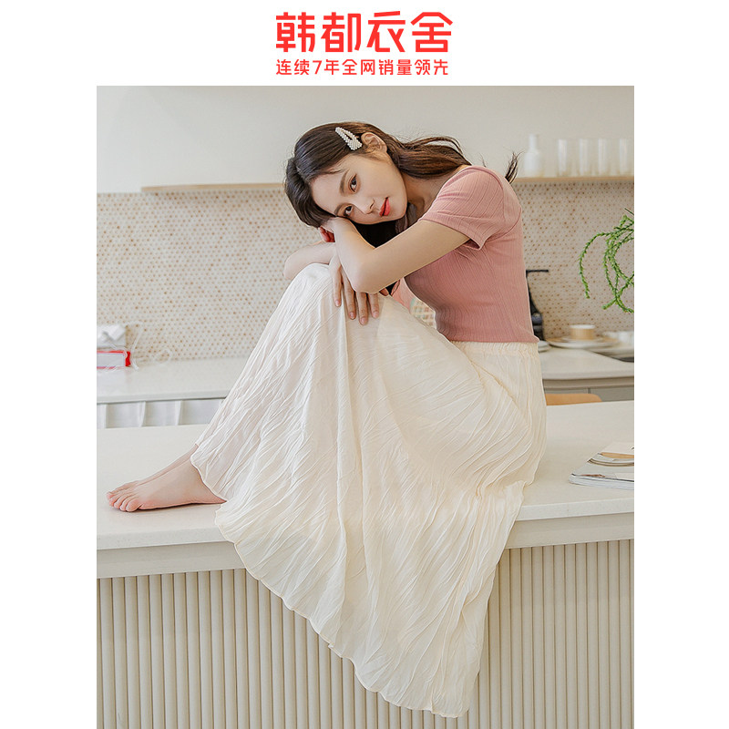 韩都衣舍柔朵半身裙