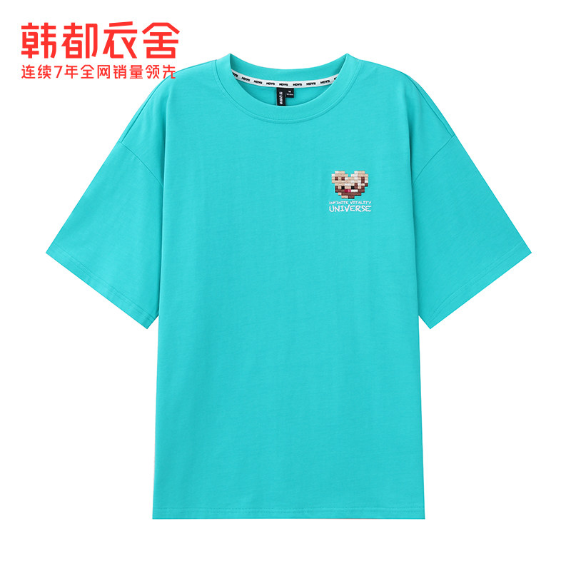 韩都衣舍短袖2022夏季新款宽松t恤 韩都衣舍T恤
