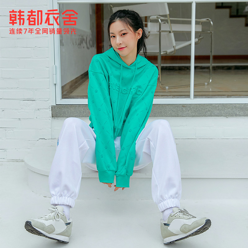 韩都衣舍2021秋冬新款运动风休闲裤 韩都衣舍休闲裤