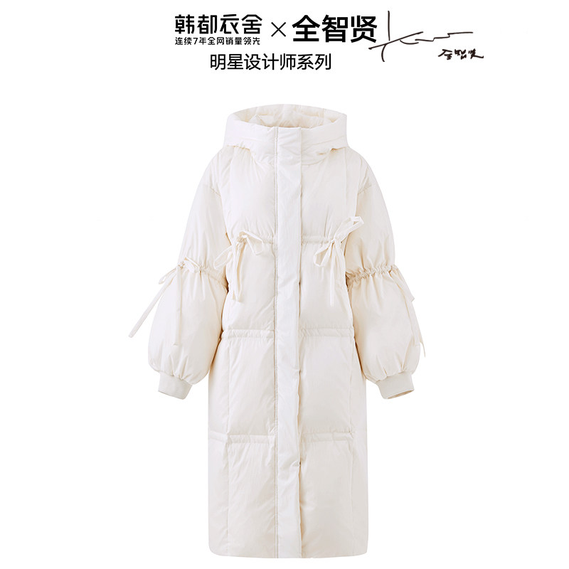 【全智贤同款】韩都衣舍中长款羽绒服 韩都衣舍羽绒服