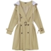 Quần áo Handu 2019 của phụ nữ Hàn Quốc mùa thu mới áo khoác ngoài dài sang trọng áo dài JW11971 - Trench Coat