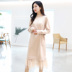 Nhà may quần áo Handu 2019 đầu thu mới Hàn Quốc phụ nữ khí chất lưới hoang khâu váy LU7051 - váy đầm đầm voan váy đầm