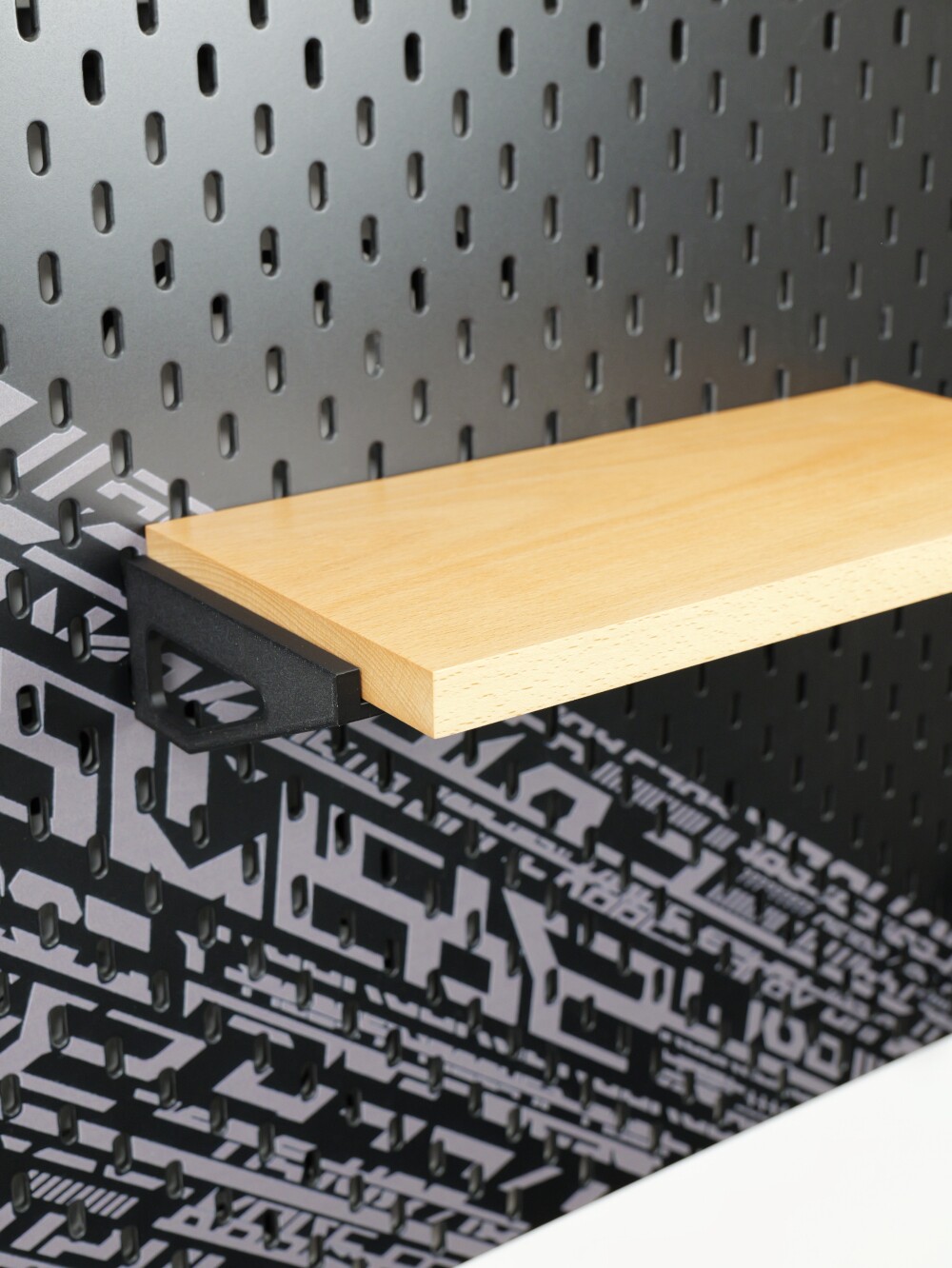 Suitable for IKEA SKADIS IKEA hole board accessories Large platform flat bracket containing beech wood board