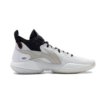 Li Ning Yushuai 18 ເກີບບ້ວງຜູ້ຊາຍເກີບສູງ rebound cushioning ກາງເທິງ 2024 ເກີບກິລາມືອາຊີບໃຫມ່ ABAU009