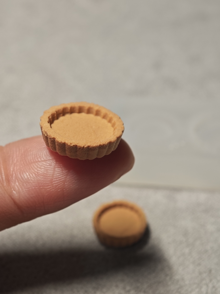 微缩食玩水果挞水果塔挞底心形塔底粘土食玩6分12分原创模具 - 图1