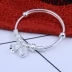 Vòng tay bạc Jinliufu 990 sterling bạc toàn quốc chuông gió bracelet vòng tay nữ gửi tặng bạn gái món quà sinh nhật - Vòng đeo tay Cuff