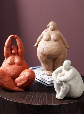 现代艺术女人物摆件瑜伽创意摆件