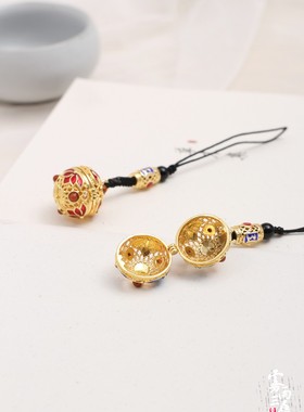 现货古风香囊发光景泰蓝汉服吊坠