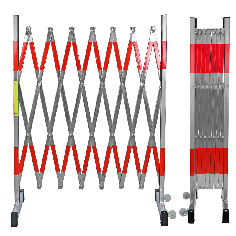 不锈钢伸缩围栏可移动安全电力施工围栏折叠安全隔离护栏2.5米-图3