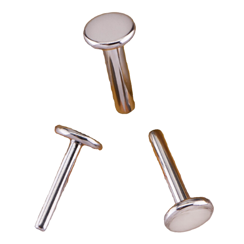 新穿孔防内陷纯钛合金耳骨钉梨涡钉酒窝钉防增生穿刺舌钉平底唇钉-图3