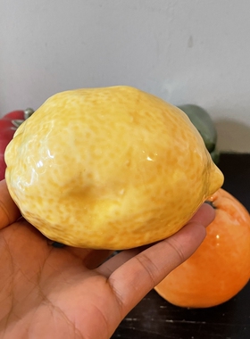 久物 微瑕疵陶瓷仿真蔬菜水果摆件西红柿青椒装饰拍照道具摆拍