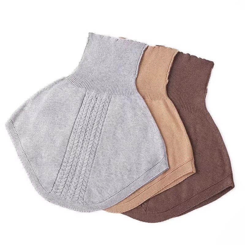 休闲高领针织假领子女套头围脖保暖护颈椎纯色针织围脖披肩,淘宝优惠券,粉丝福利购,淘宝优惠卷