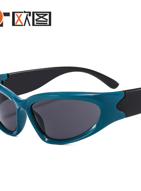 欧美运动女士太阳镜蒸汽朋克骑行眼镜男护目镜时尚墨镜T22072