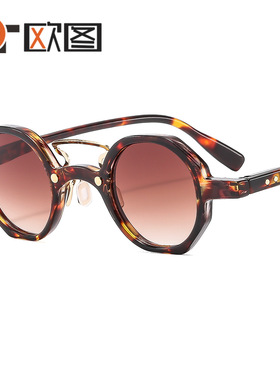 小框嘻哈朋克跨境太阳镜时尚潮流跨境机车墨镜T22097