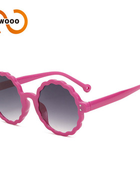 两个圈 欧美时尚花边框太阳眼镜跨境网红街拍女士墨镜T1135