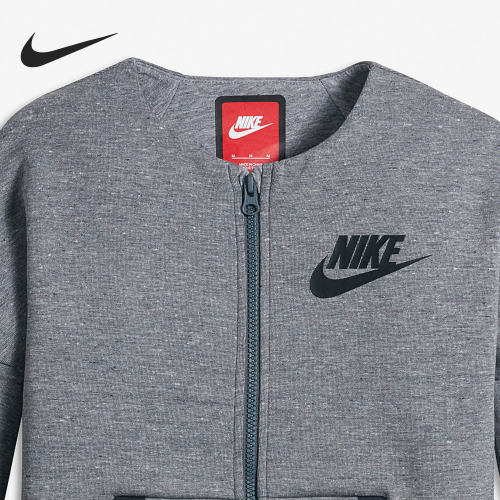 Nike/耐克正品新款运动休闲大童拉链长袖外套 806214-091-图2