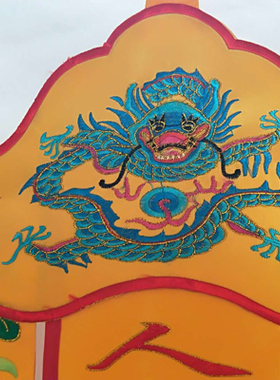 道观刺绣八卦挂幡经竖幡厂家定制