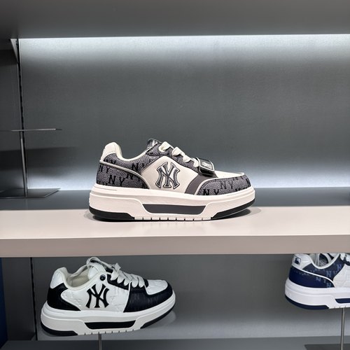 专柜正品MLB2025年夏季新款老花厚底休闲低帮增高学长3ASXP025N-图2