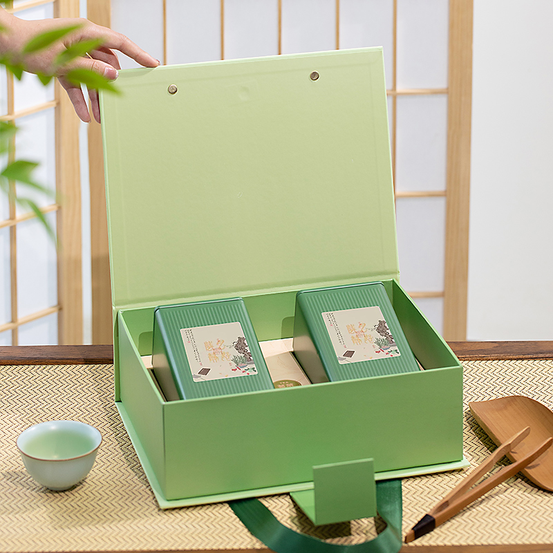 茶叶礼盒空盒包装盒高档通用明前龙井信阳毛尖崂山绿茶一斤装送礼