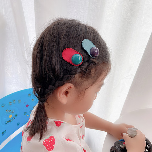 儿童发卡头饰夹子女童头花饰品韩国发饰宝宝发夹婴幼儿bb夹卡碎发 - 图0