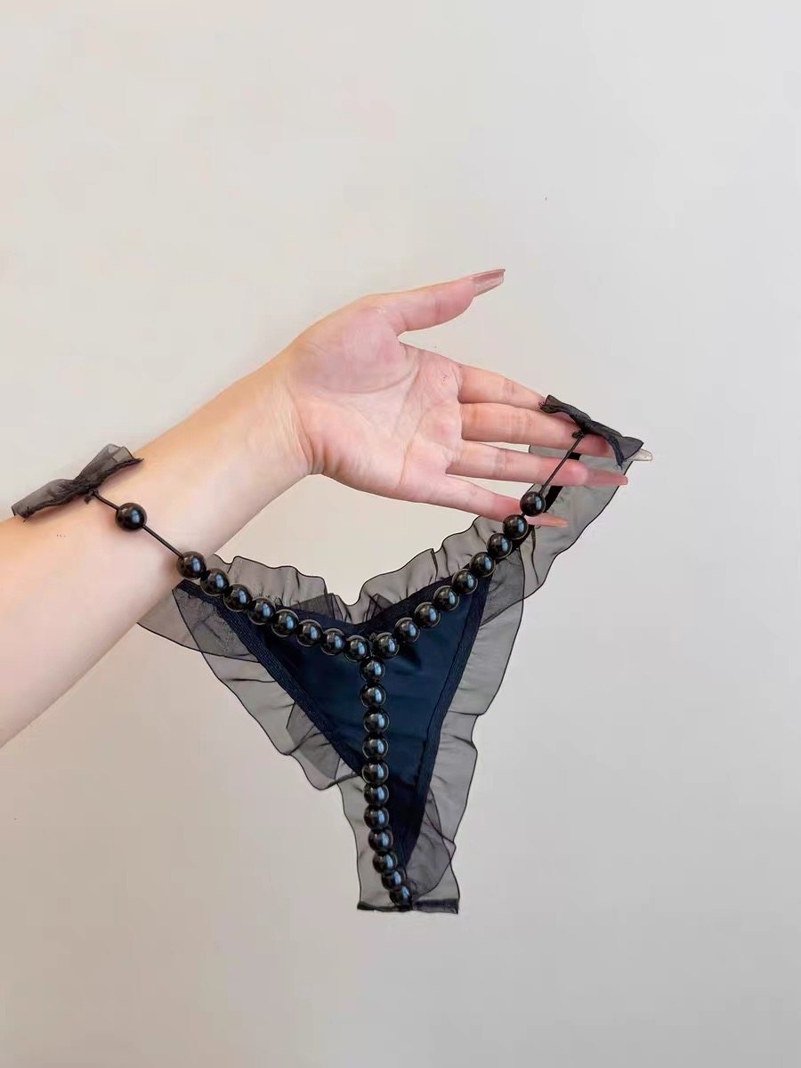 大大珍珠•按摩丁字裤火辣女生蕾丝内裤女新款性感勾人轻奢高级感,淘宝优惠券,粉丝福利购,淘宝优惠卷