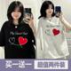 2023 new summer bear short-sleeved bf lazy style T-shirt women's loose large size versatile trendy ins top