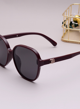 红色山茶花偏光太阳镜