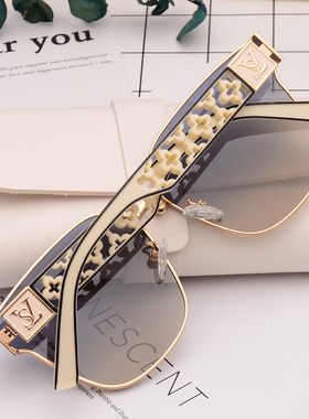 防紫外线复古女士镂空太阳镜