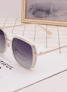 圆形满天星小脸女款偏光墨镜
