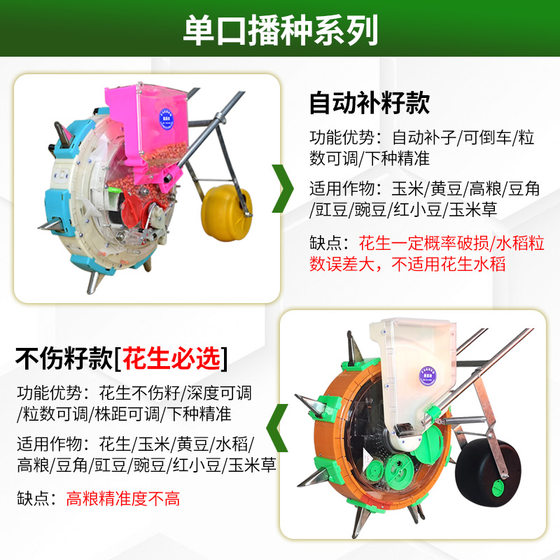 Automatic seed replenishment of Xinmantian corn and peanut without damaging the seeds