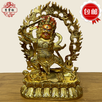 Li dispensers Tibetan Buddhism in Nepal Myitong Golden Color Painting Tibetan Pure Bronze Black Venjustva Bodhisattva Bodhisattva Buddhist Bronze Pendulum