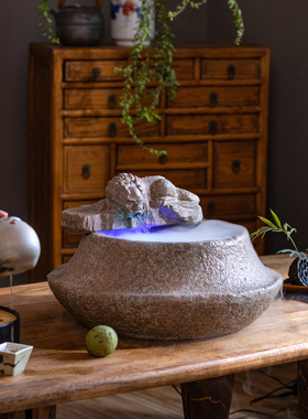 掬涵庭院造景水景观水槽流水摆件