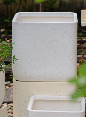 客厅镁泥大花盆落地绿植盆景专用