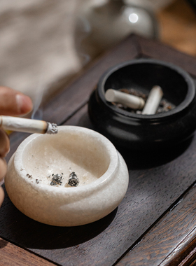 茶桌烟灰缸小摆件中式禅意复古