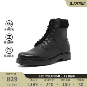 clarks其乐马丁男靴春秋款侧拉链高帮休闲工装短靴Chard Hi现货