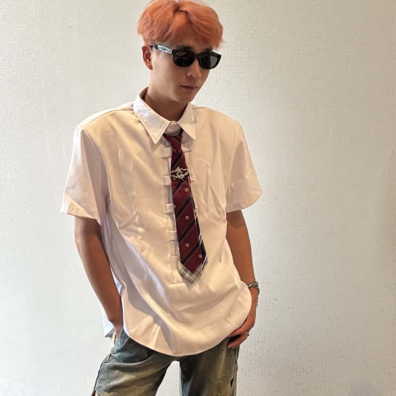 PAPR  25FW 原创三合一拼接免打领带,淘宝优惠券,粉丝福利购,淘宝优惠卷